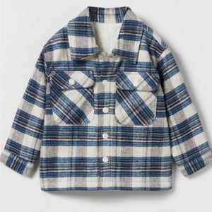 Zara Fleece Plaid Overshirt